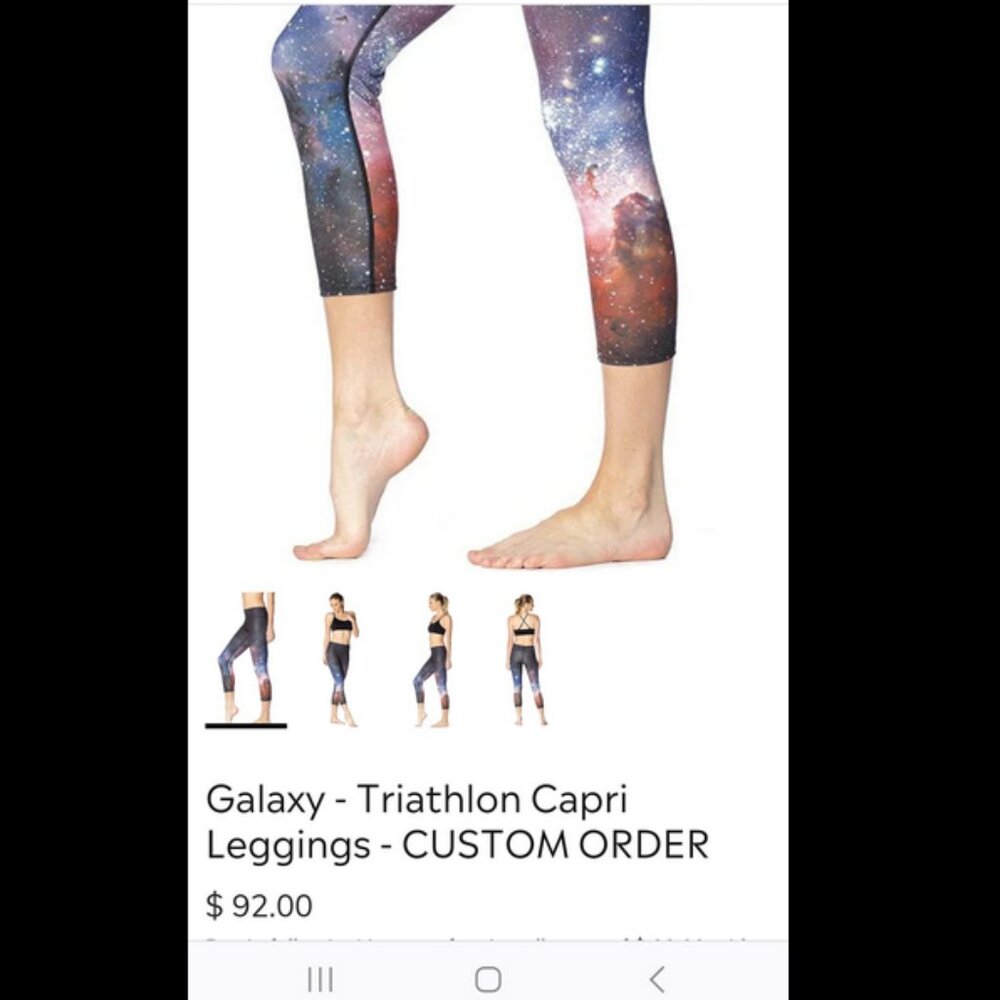 Eagle Rock Werkshop Galaxy - Capri Leggings - CUSTOM ORDERED never worn   M